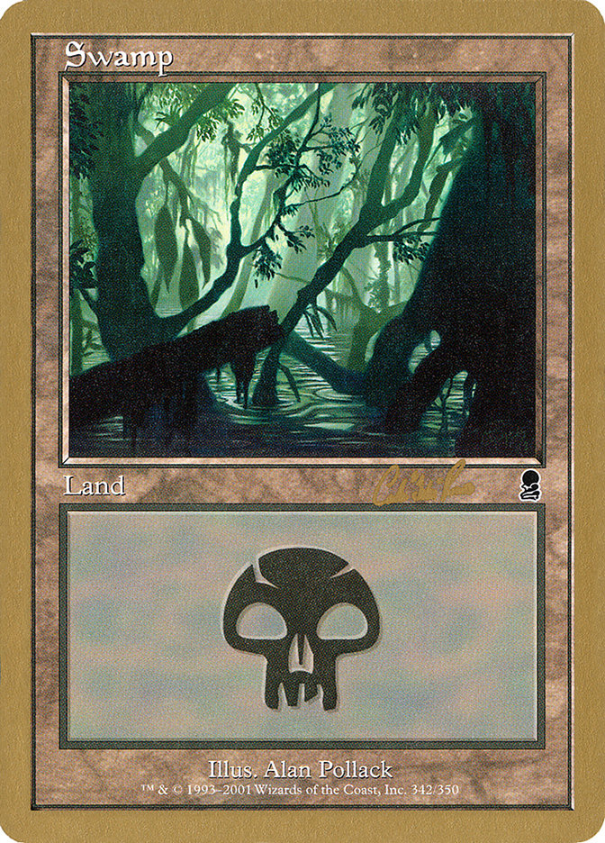 Swamp (cr342) (Carlos Romao) [World Championship Decks 2002] | Galaxy Games LLC