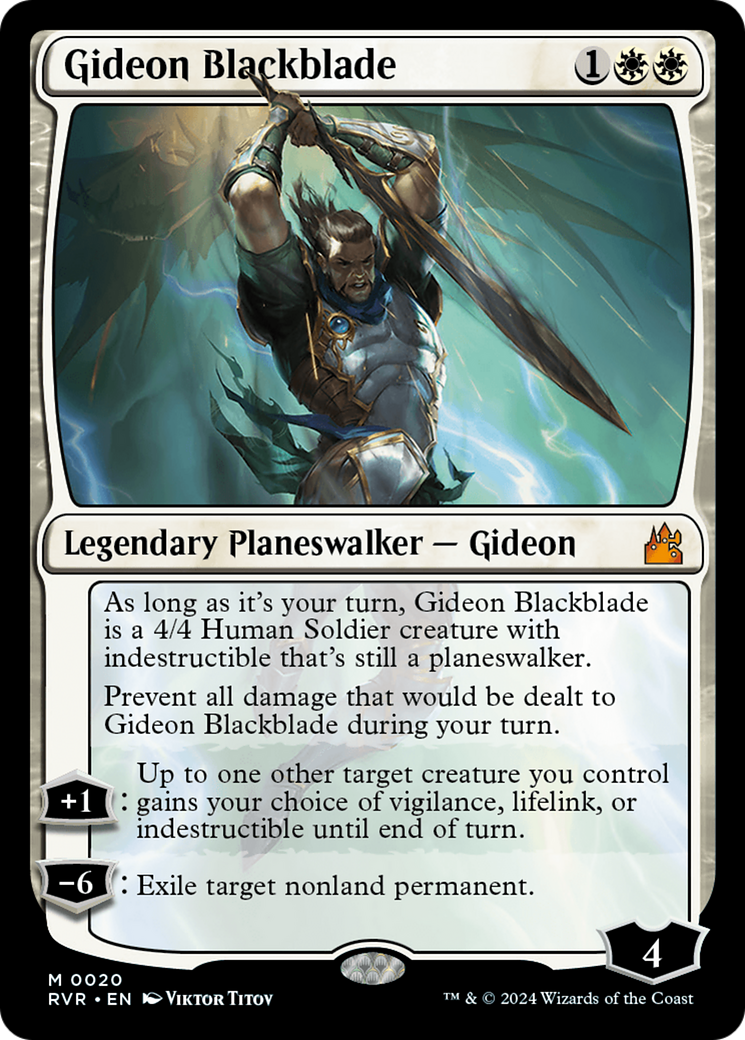 Gideon Blackblade [Ravnica Remastered] | Galaxy Games LLC