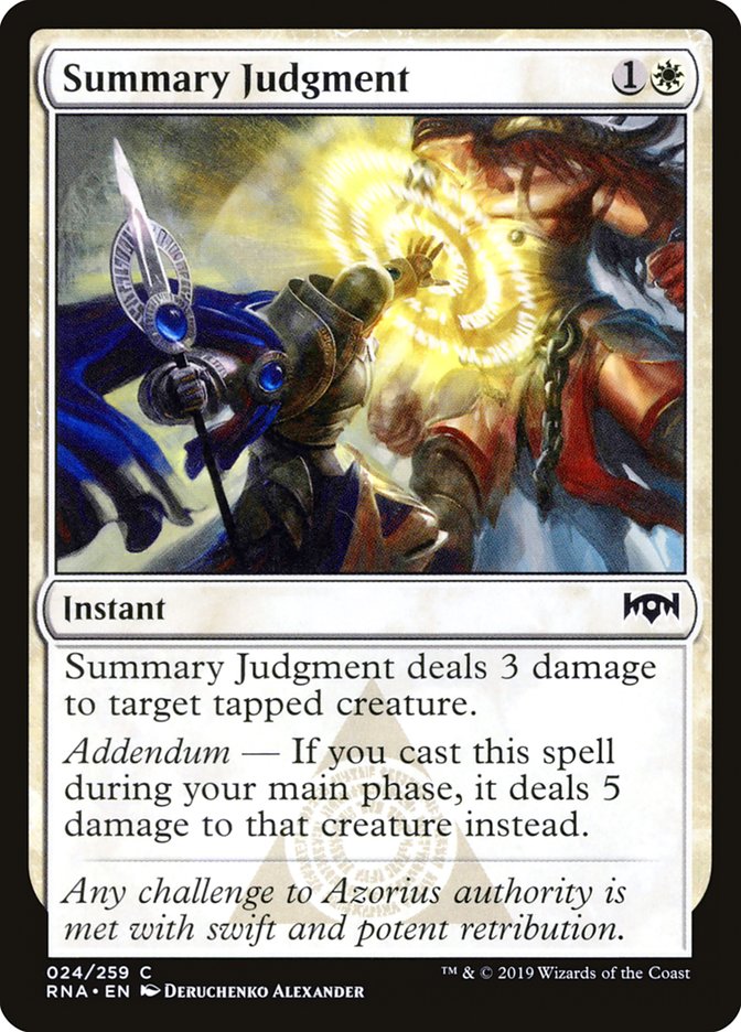 Summary Judgment [Ravnica Allegiance] | Galaxy Games LLC