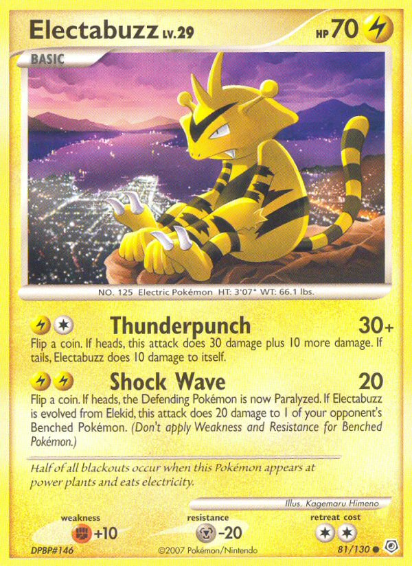 Electabuzz (81/130) [Diamond & Pearl: Base Set] | Galaxy Games LLC