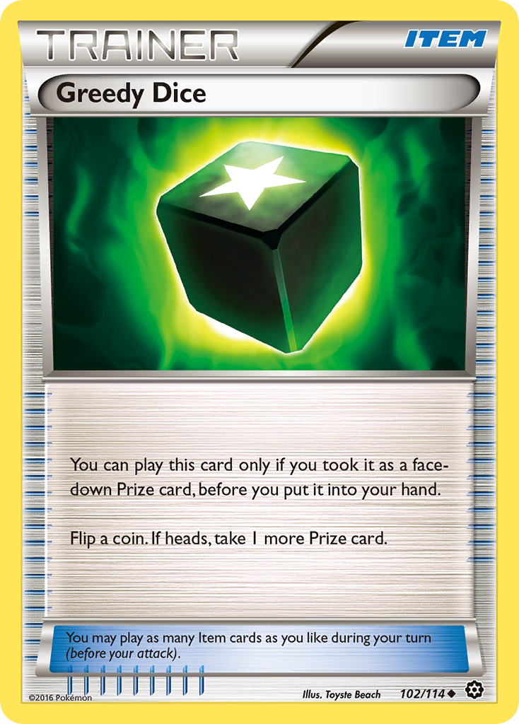 Greedy Dice (102/114) [XY: Steam Siege] | Galaxy Games LLC