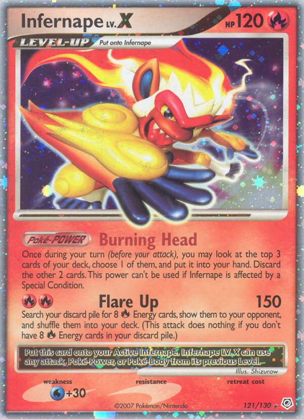 Infernape LV.X (121/130) [Diamond & Pearl: Base Set] | Galaxy Games LLC