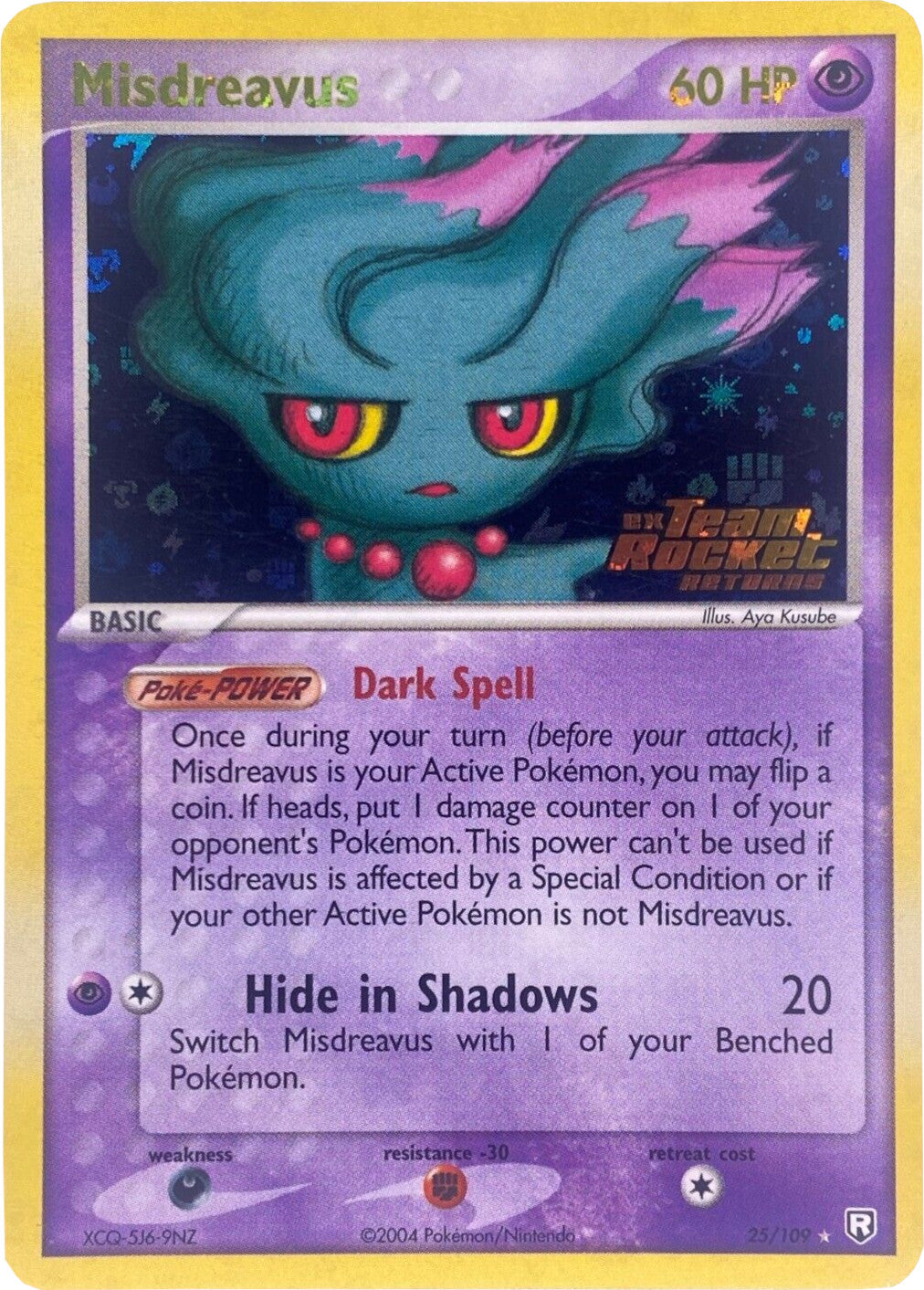 Misdreavus (25/109) (Stamped) [EX: Team Rocket Returns] | Galaxy Games LLC