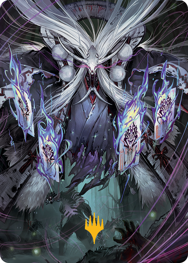 Horobi, Death's Wail Art Card (Gold-Stamped Signature) [March of the Machine Art Series] | Galaxy Games LLC
