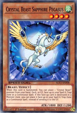 Crystal Beast Sapphire Pegasus [SGX1-ENF08] Common | Galaxy Games LLC