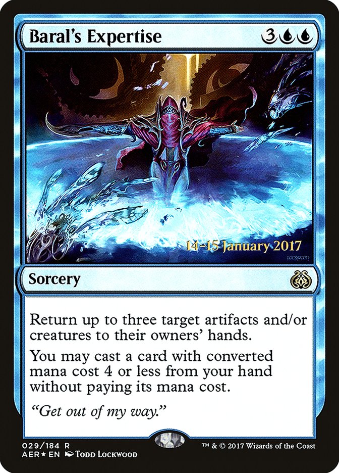 Baral's Expertise [Aether Revolt Prerelease Promos] | Galaxy Games LLC