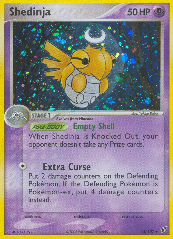 Shedinja (14/107) [EX: Deoxys] | Galaxy Games LLC