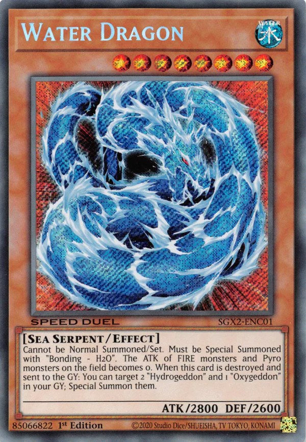 Water Dragon [SGX2-ENC01] Secret Rare | Galaxy Games LLC