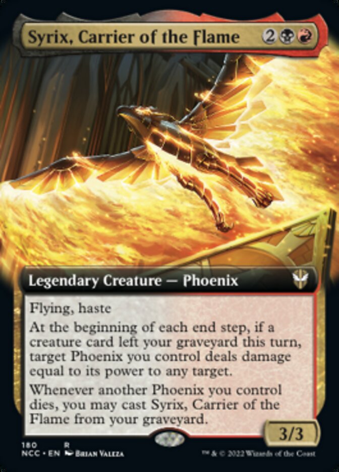 Syrix, Carrier of the Flame (Extended Art) [Streets of New Capenna Commander] | Galaxy Games LLC