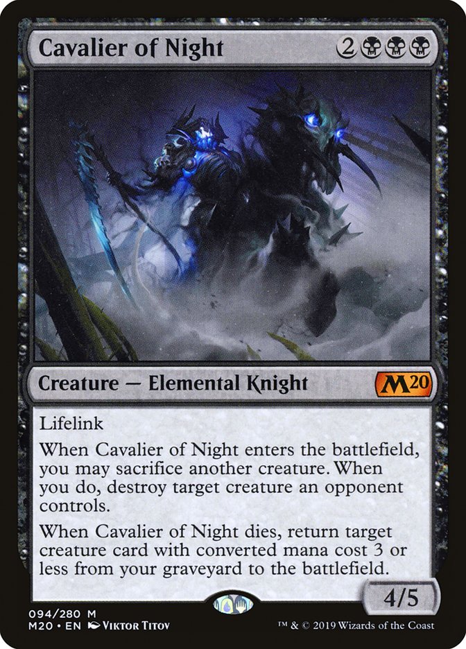 Cavalier of Night [Core Set 2020] | Galaxy Games LLC