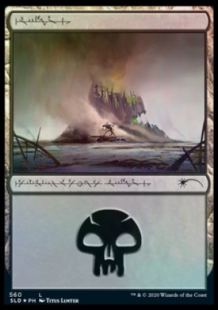 Swamp (Phyrexian) (560) [Secret Lair Drop Promos] | Galaxy Games LLC