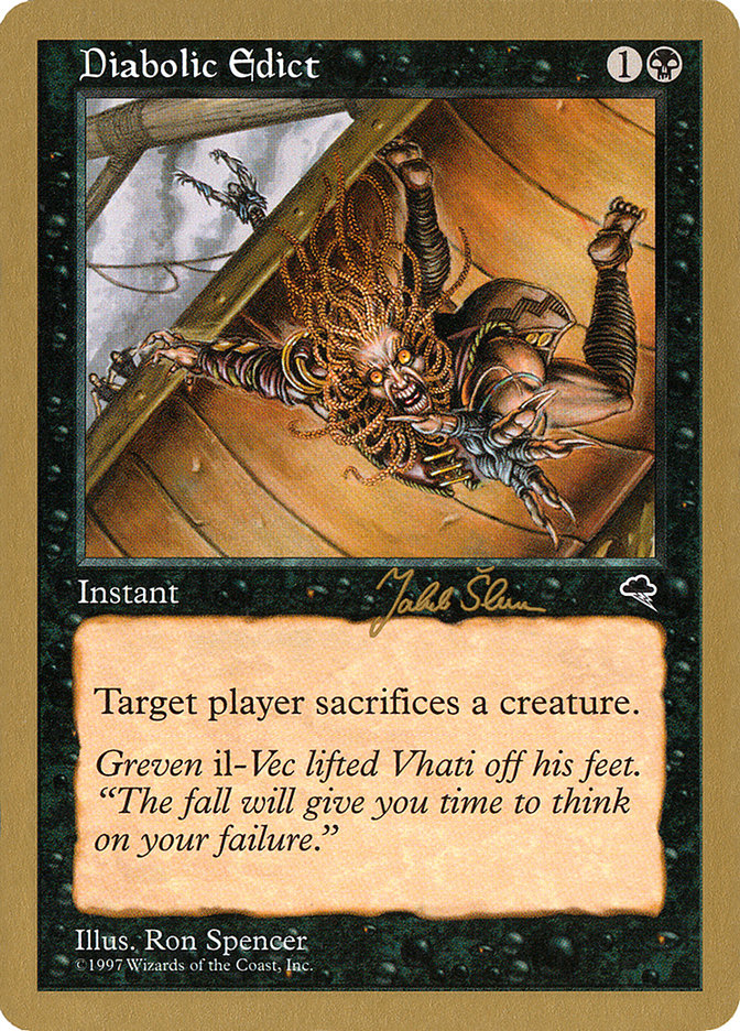 Diabolic Edict (Jakub Slemr) [World Championship Decks 1999] | Galaxy Games LLC