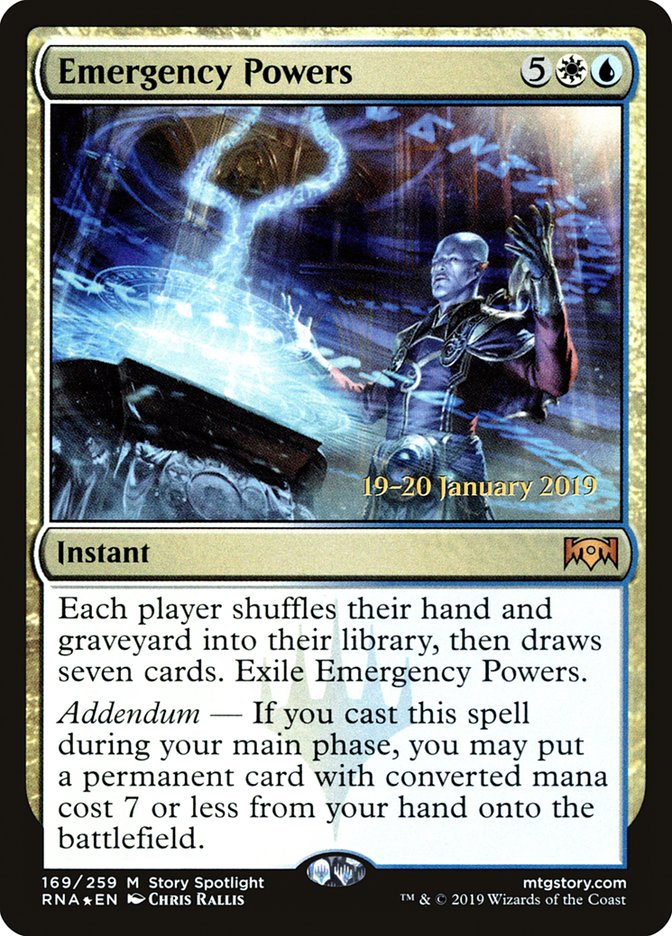 Emergency Powers [Ravnica Allegiance Prerelease Promos] | Galaxy Games LLC