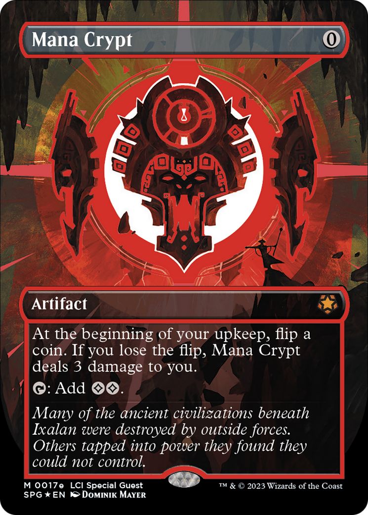 Mana Crypt (0017e) (Borderless) [The Lost Caverns of Ixalan Special Guests] | Galaxy Games LLC