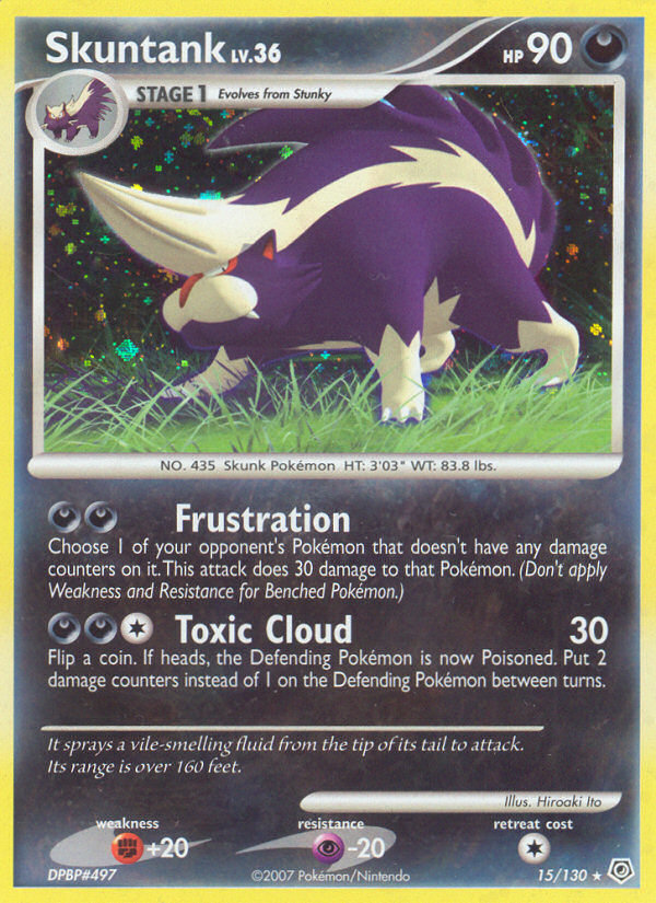 Skuntank (15/130) [Diamond & Pearl: Base Set] | Galaxy Games LLC