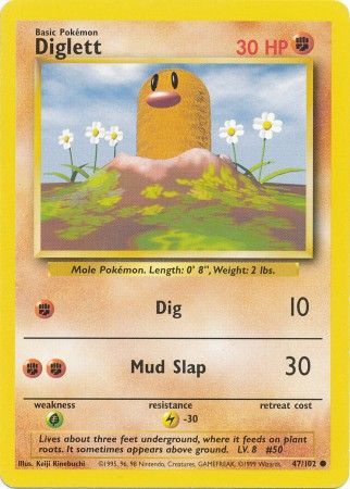 Diglett (47/102) [Base Set Unlimited] | Galaxy Games LLC