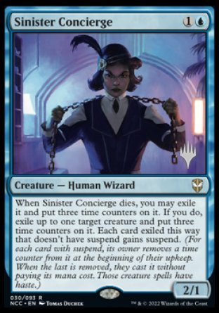 Sinister Concierge (Promo Pack) [Streets of New Capenna Commander Promos] | Galaxy Games LLC