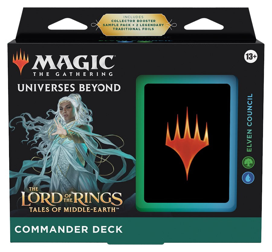 The Lord of the Rings: Tales of Middle-earth - Commander Deck (Elven Council) | Galaxy Games LLC