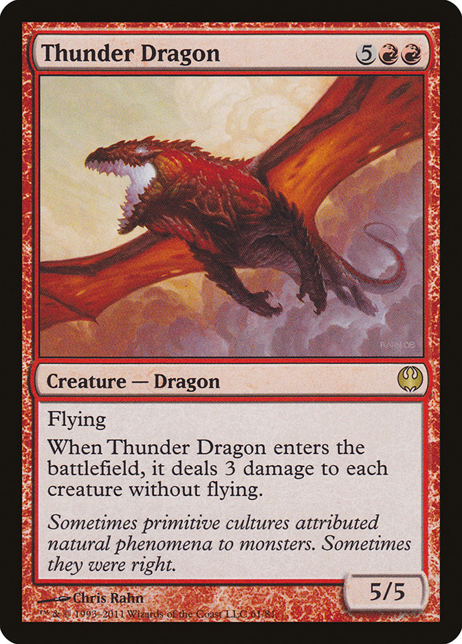 Thunder Dragon [Duel Decks: Knights vs. Dragons] | Galaxy Games LLC