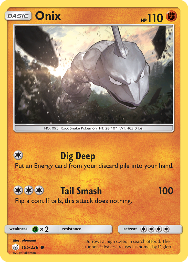 Onix (105/236) [Sun & Moon: Cosmic Eclipse] | Galaxy Games LLC