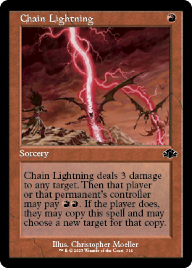 Chain Lightning (Retro) [Dominaria Remastered] | Galaxy Games LLC