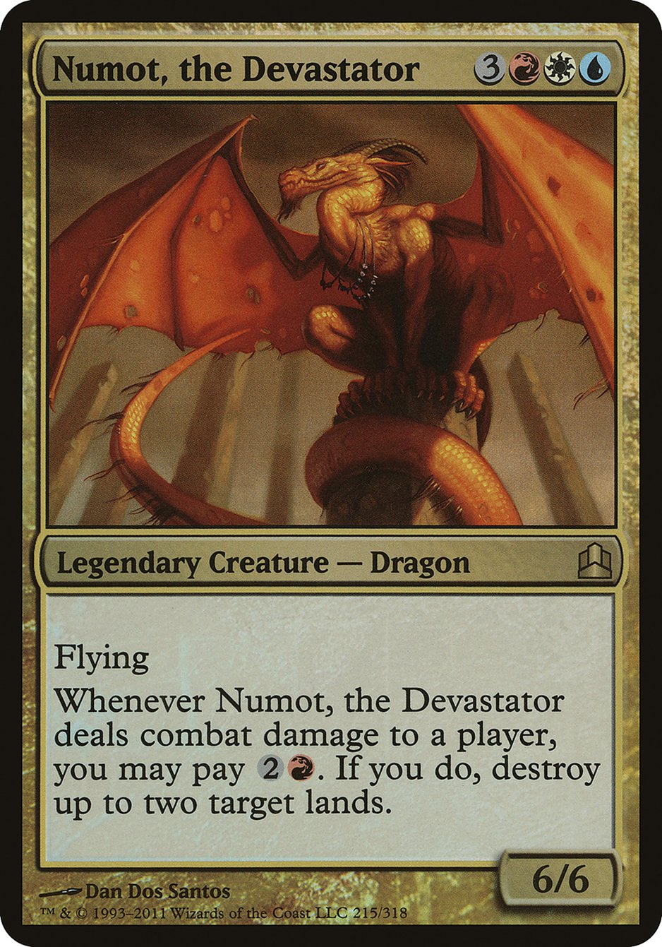 Numot, the Devastator (Oversized) [Commander 2011 Oversized] | Galaxy Games LLC