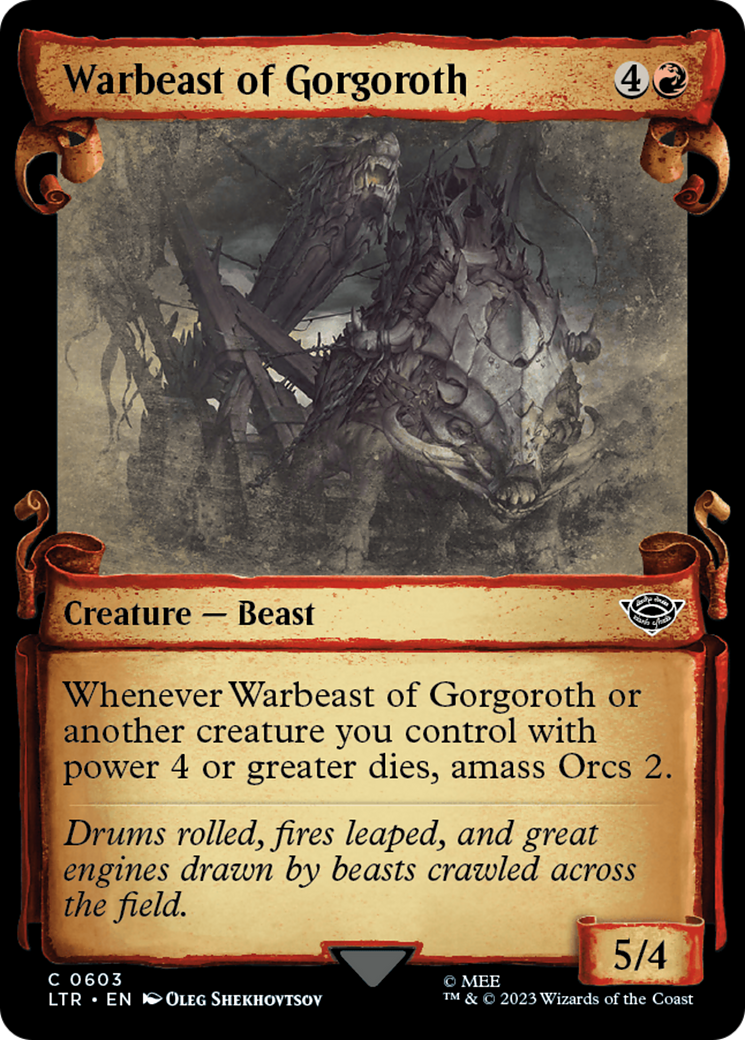 Warbeast of Gorgoroth [The Lord of the Rings: Tales of Middle-Earth Showcase Scrolls] | Galaxy Games LLC