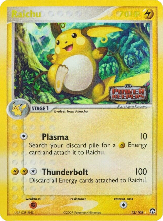 Raichu (12/108) (Stamped) [EX: Power Keepers] | Galaxy Games LLC