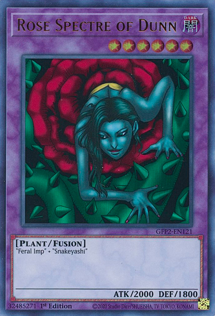 Rose Spectre of Dunn [GFP2-EN121] Ultra Rare | Galaxy Games LLC