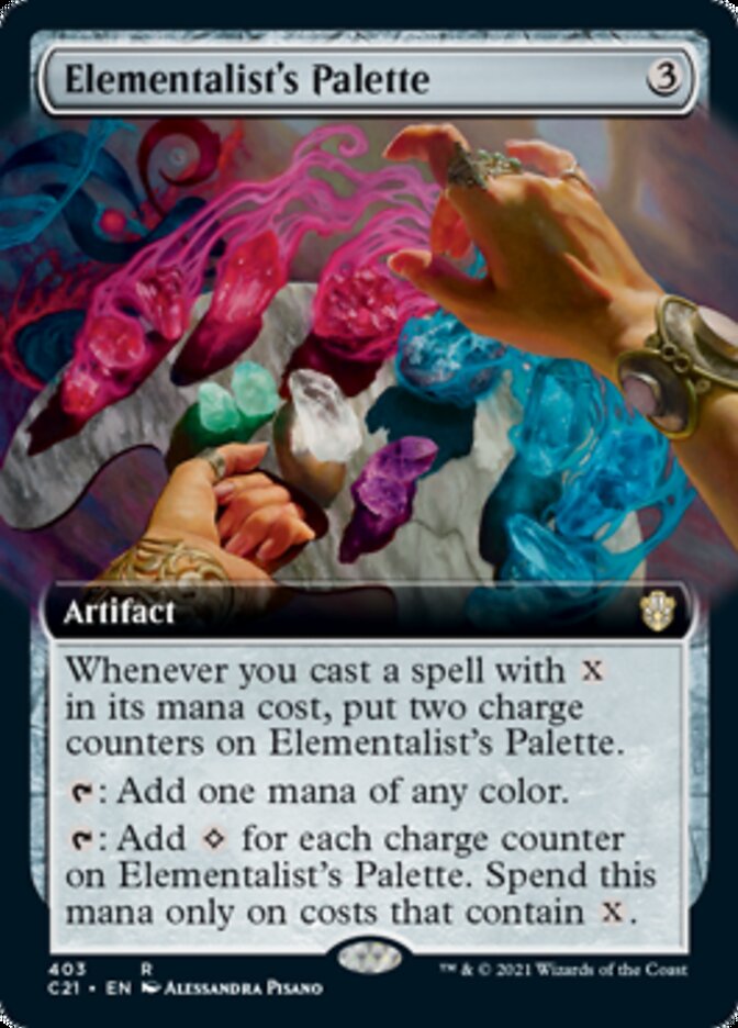 Elementalist's Palette (Extended Art) [Commander 2021] | Galaxy Games LLC