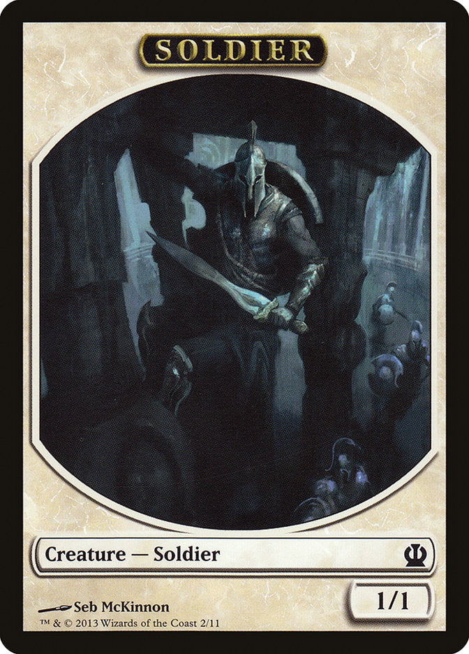 Soldier Token (2/11) [Theros Tokens] | Galaxy Games LLC