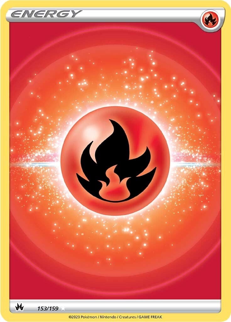 Fire Energy (153/159) (Texture Full Art) [Sword & Shield: Crown Zenith] | Galaxy Games LLC