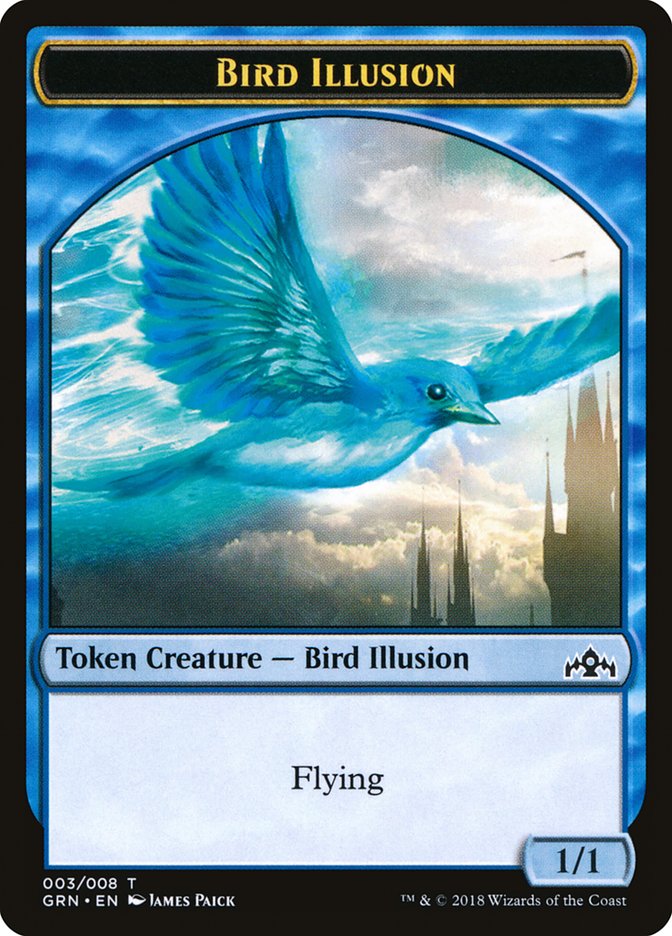 Bird Illusion Token [Guilds of Ravnica Tokens] | Galaxy Games LLC