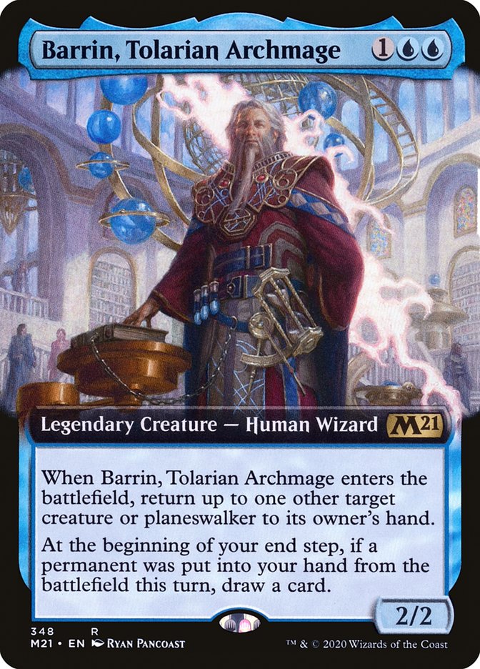 Barrin, Tolarian Archmage (Extended Art) [Core Set 2021] | Galaxy Games LLC