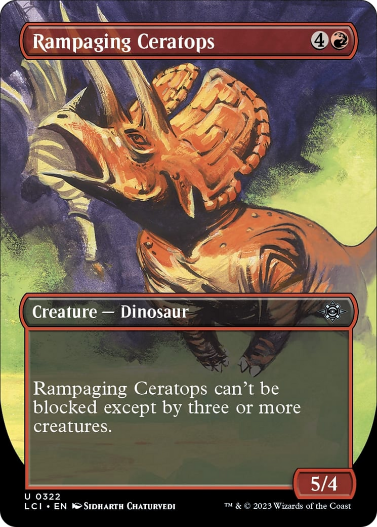 Rampaging Ceratops (Borderless) [The Lost Caverns of Ixalan] | Galaxy Games LLC
