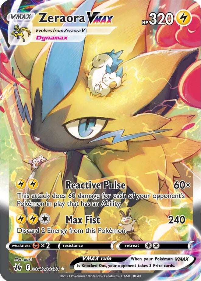 Zeraora VMAX (GG42/GG70) [Sword & Shield: Crown Zenith] | Galaxy Games LLC