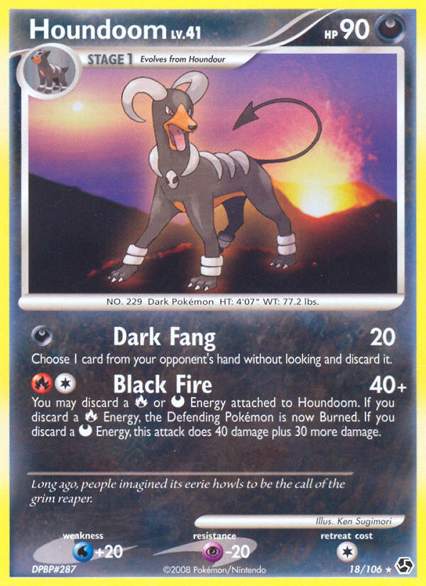 Houndoom (18/106) [Diamond & Pearl: Great Encounters] | Galaxy Games LLC