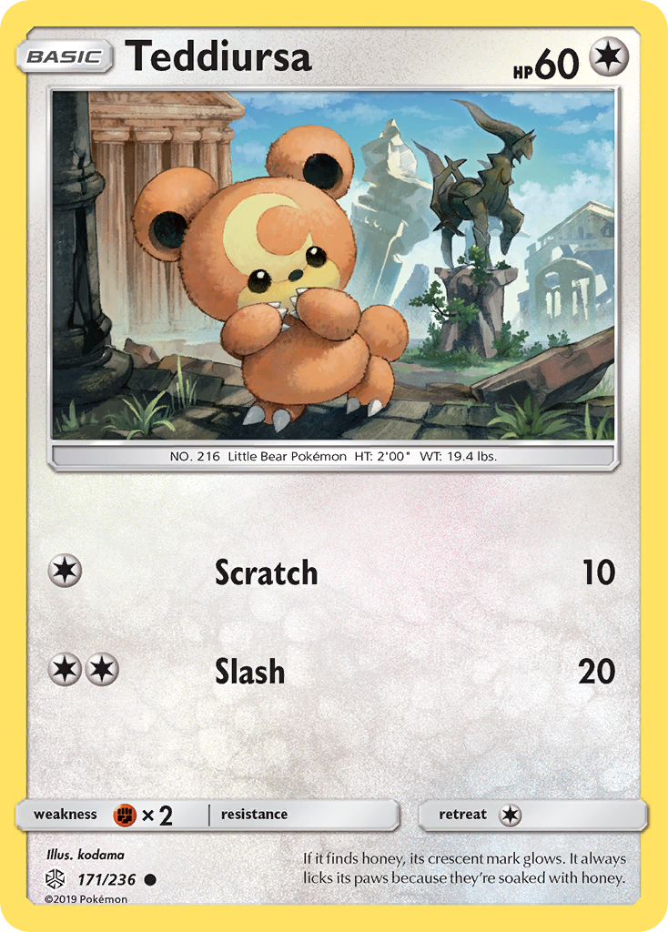 Teddiursa (171/236) [Sun & Moon: Cosmic Eclipse] | Galaxy Games LLC