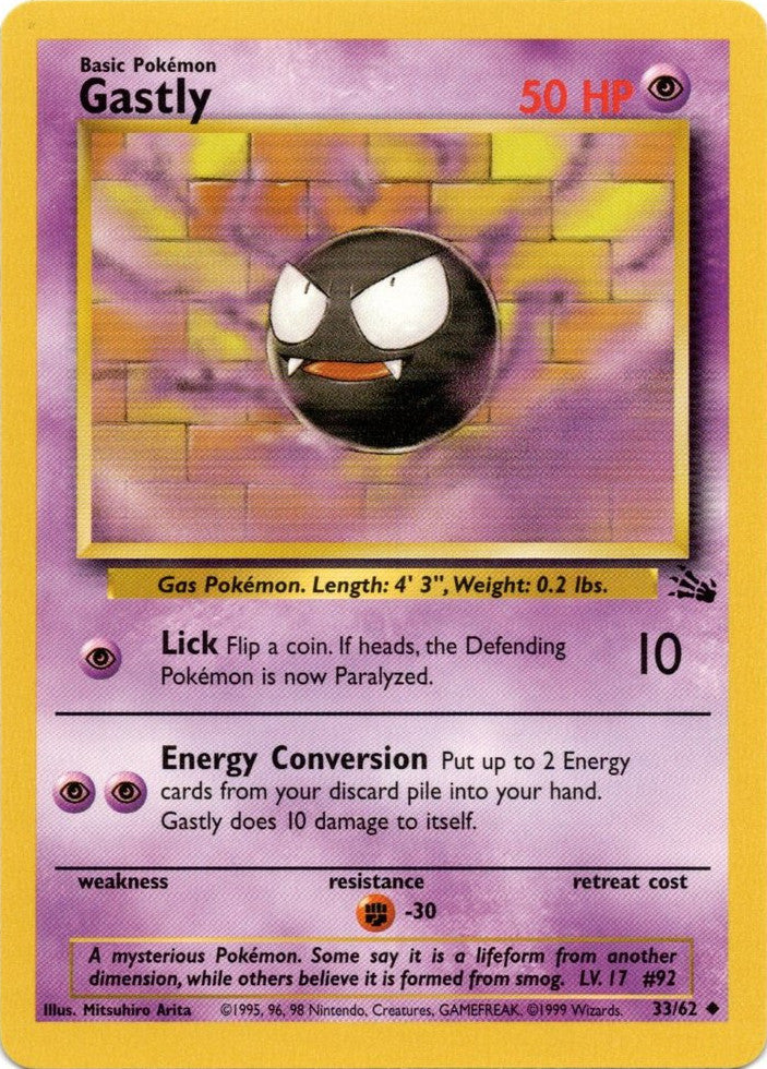 Gastly (33/62) [Fossil Unlimited] | Galaxy Games LLC