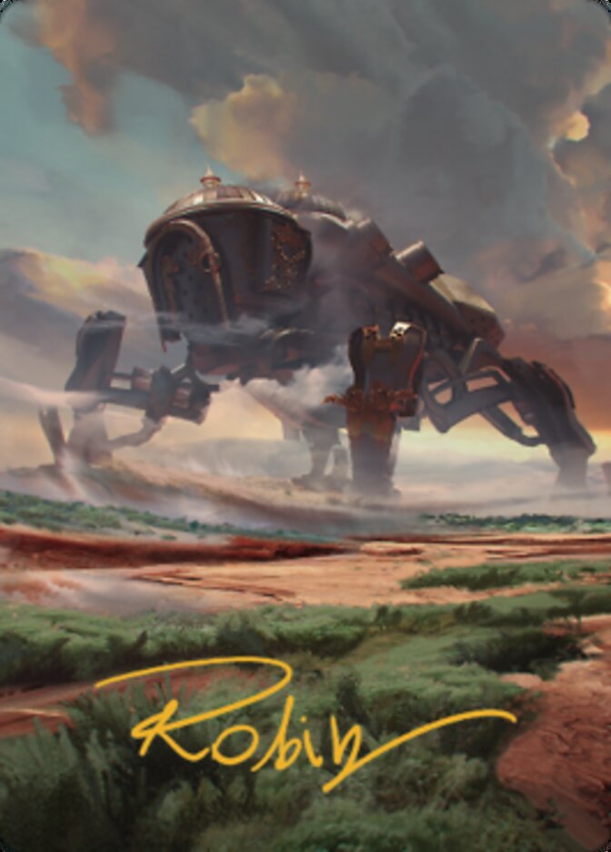 Plains (2) Art Card (Gold-Stamped Signature) [The Brothers' War Art Series] | Galaxy Games LLC