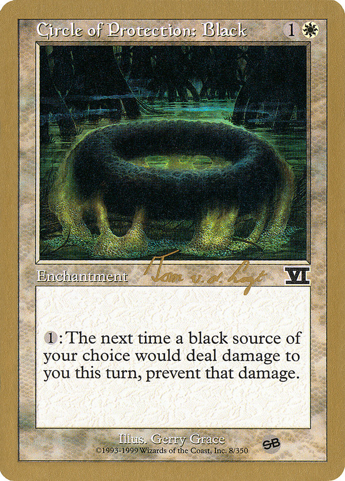 Circle of Protection: Black (Tom van de Logt) (SB) [World Championship Decks 2000] | Galaxy Games LLC