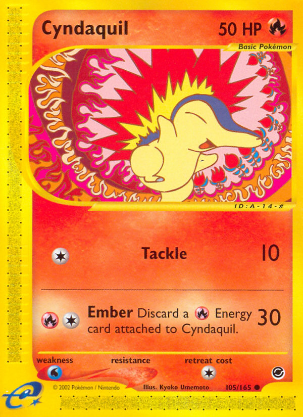 Cyndaquil (105/165) [Expedition: Base Set] | Galaxy Games LLC