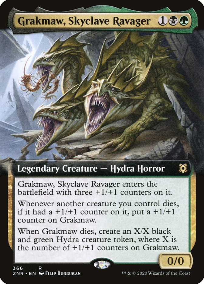 Grakmaw, Skyclave Ravager (Extended Art) [Zendikar Rising] | Galaxy Games LLC