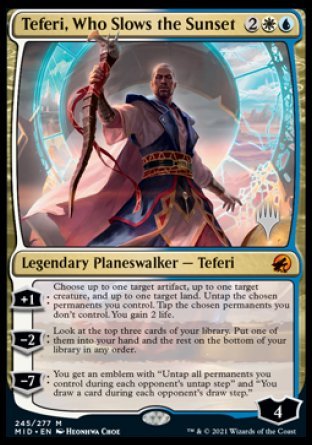 Teferi, Who Slows the Sunset (Promo Pack) [Innistrad: Midnight Hunt Promos] | Galaxy Games LLC