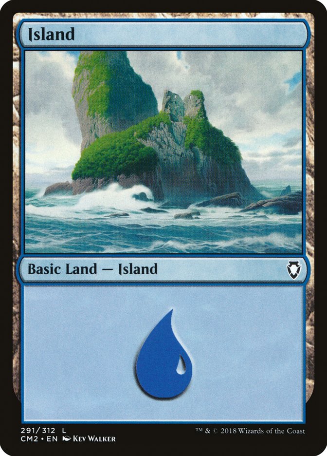 Island (291) [Commander Anthology Volume II] | Galaxy Games LLC