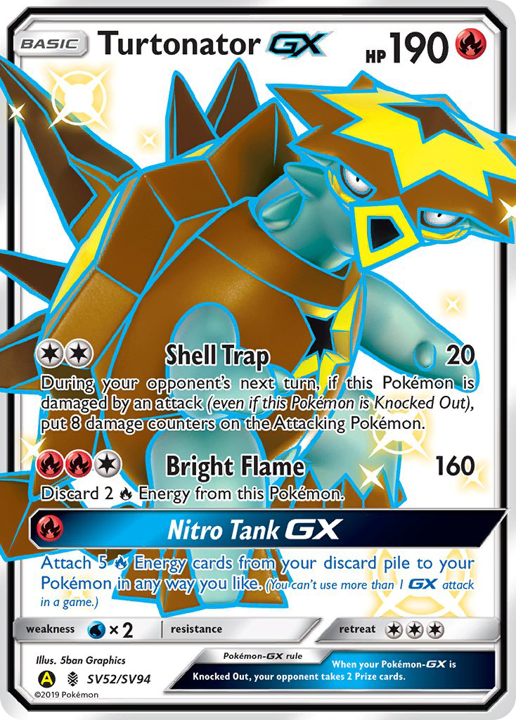 Turtonator GX (SV52/SV94) [Sun & Moon: Hidden Fates - Shiny Vault] | Galaxy Games LLC