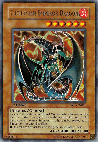 Chthonian Emperor Dragon [TAEV-EN019] Ultra Rare | Galaxy Games LLC
