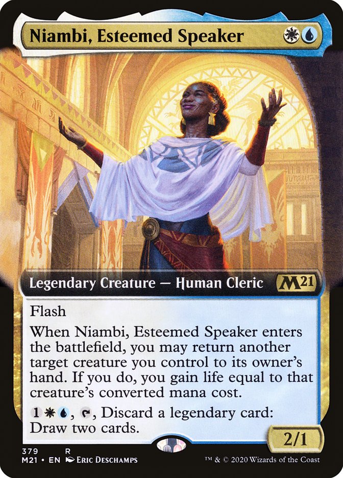 Niambi, Esteemed Speaker (Extended Art) [Core Set 2021] | Galaxy Games LLC