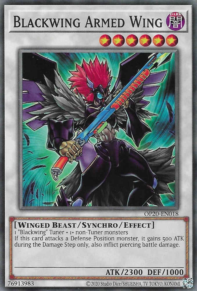 Blackwing Armed Wing [OP20-EN018] Common | Galaxy Games LLC