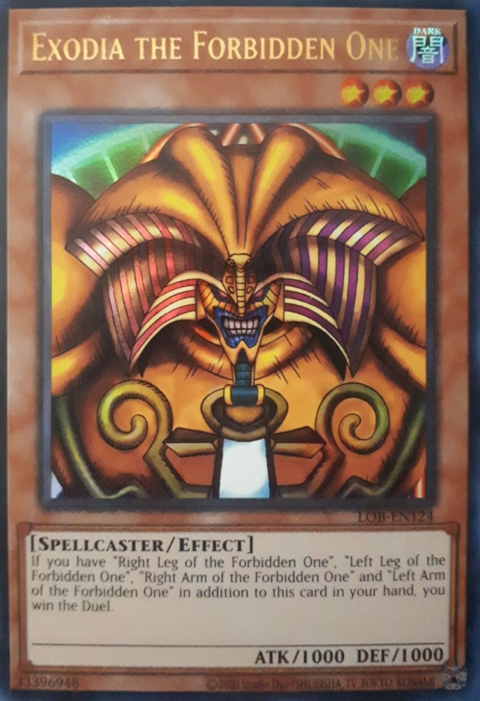 Exodia the Forbidden One (25th Anniversary) [LOB-EN124] Ultra Rare | Galaxy Games LLC